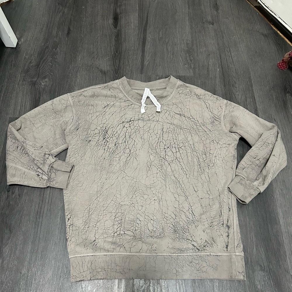Lululemon Perfectly Oversized Crew Sweatshirt Spider Web  Women’s 4 (C77)
